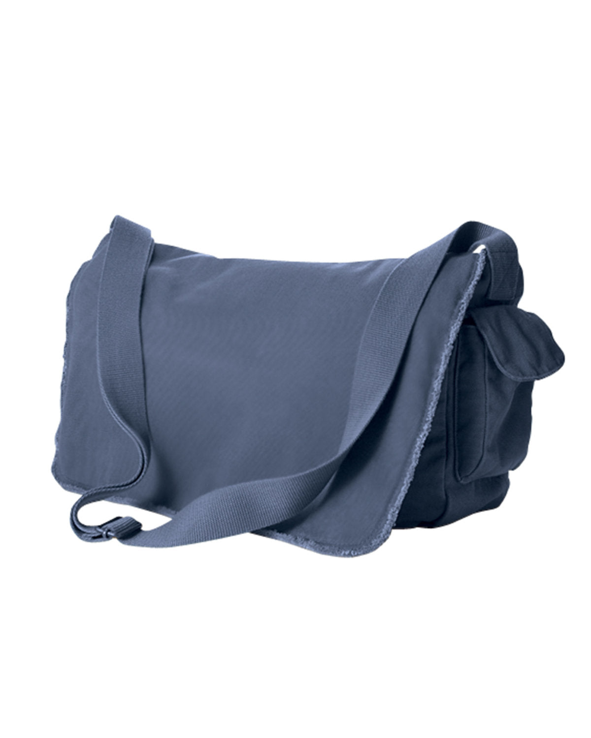 Authentic Pigment Unisex Pigment-Dyed Raw-Edge Messenger Bag Authentic Pigment