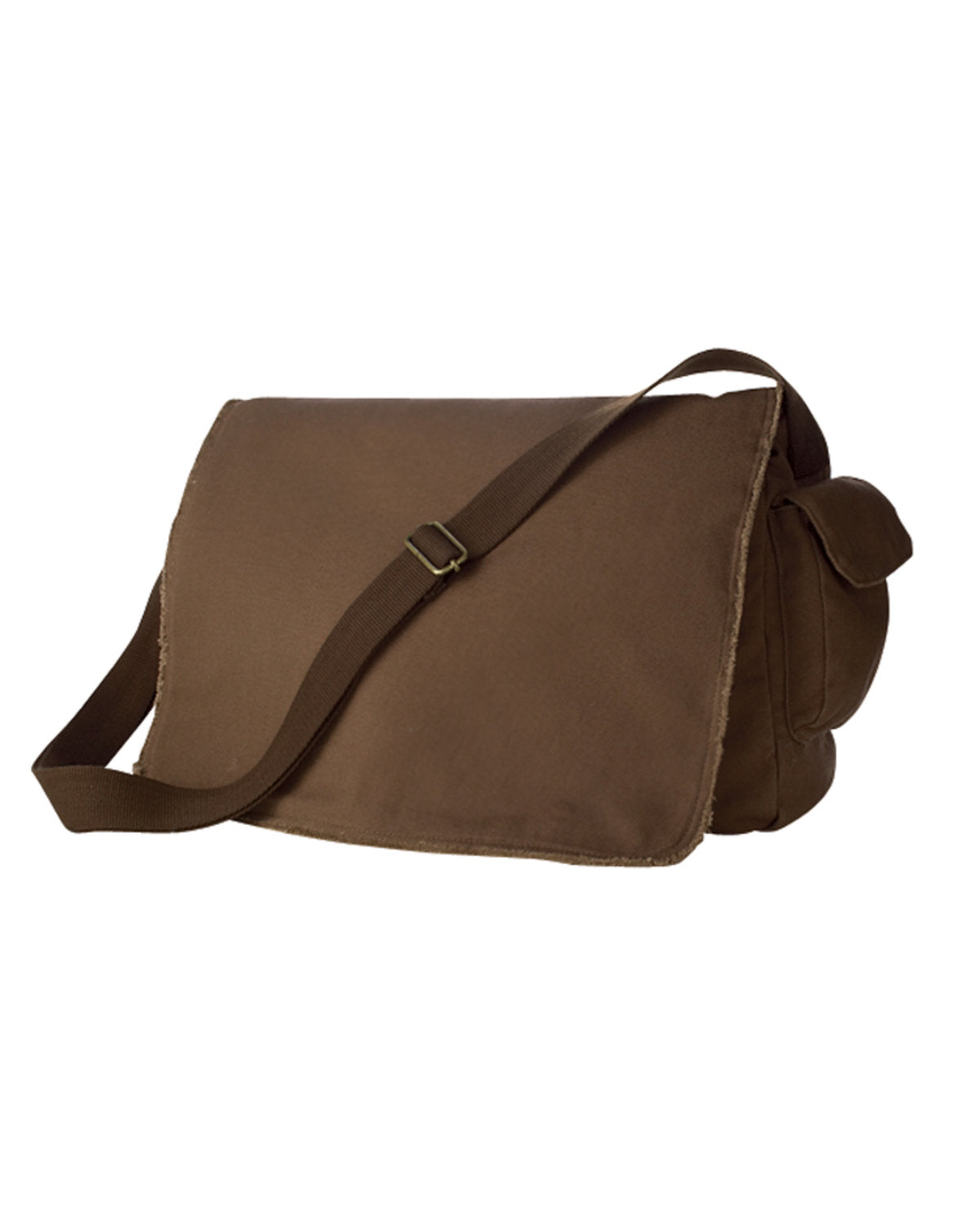 Authentic Pigment Unisex Pigment-Dyed Raw-Edge Messenger Bag Authentic Pigment