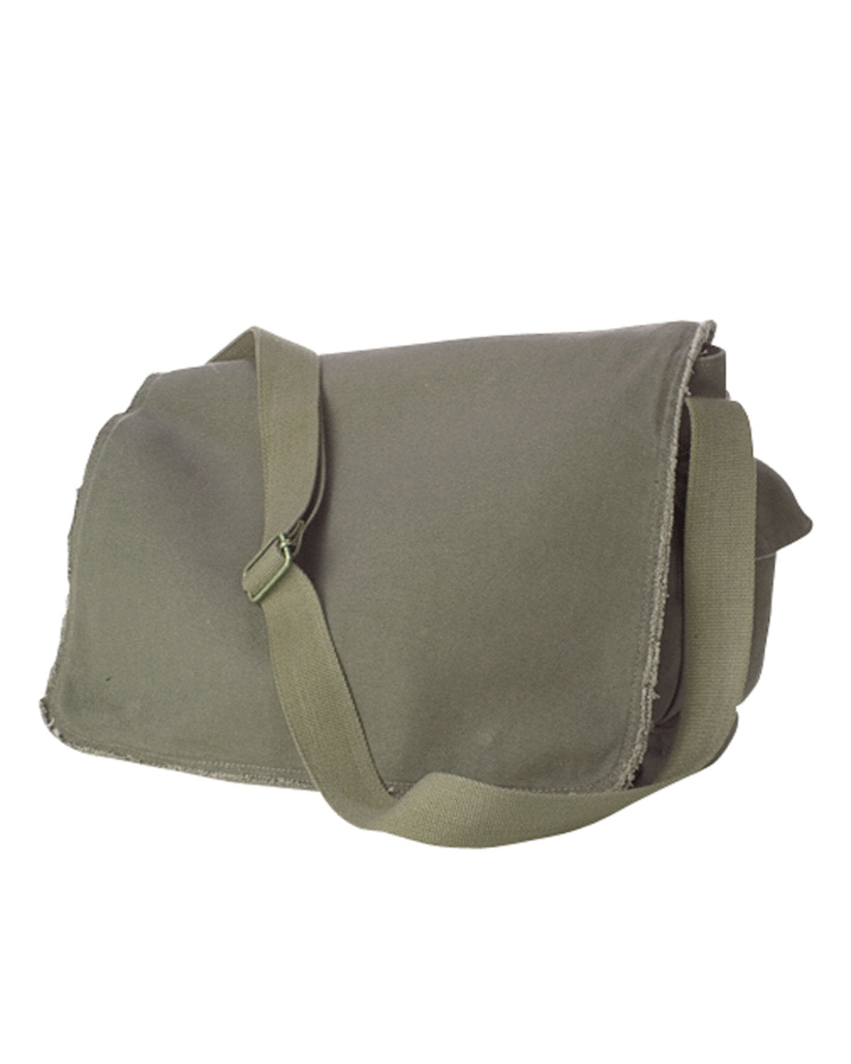 Authentic Pigment Unisex Pigment-Dyed Raw-Edge Messenger Bag Authentic Pigment