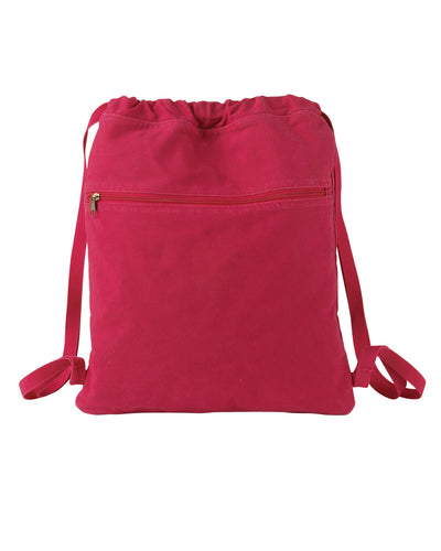 Authentic Pigment Unisex Pigment-Dyed Canvas Cinch Sack