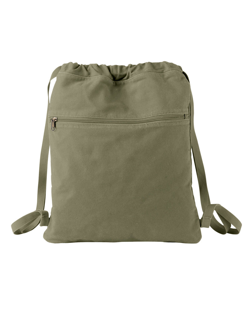 Authentic Pigment Unisex Pigment-Dyed Canvas Cinch Sack