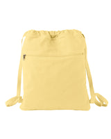 Authentic Pigment Unisex Pigment-Dyed Canvas Cinch Sack Authentic Pigment