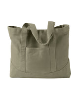 Authentic Pigment Unisex Pigment-Dyed Large Canvas Tote Authentic Pigment