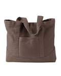 Authentic Pigment Unisex Pigment-Dyed Large Canvas Tote Authentic Pigment