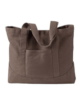 Authentic Pigment Unisex Pigment-Dyed Large Canvas Tote Authentic Pigment
