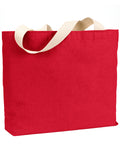 Bayside Unisex 12 oz., Cotton Canvas Jumbo Tote Bayside