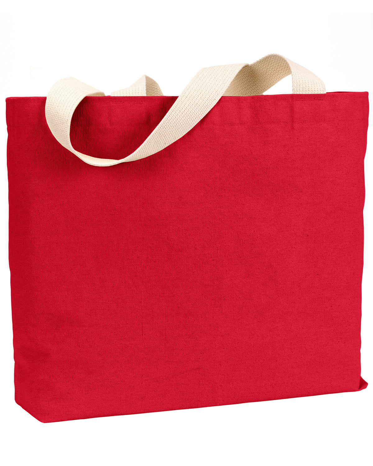 Bayside Unisex 12 oz., Cotton Canvas Jumbo Tote Bayside