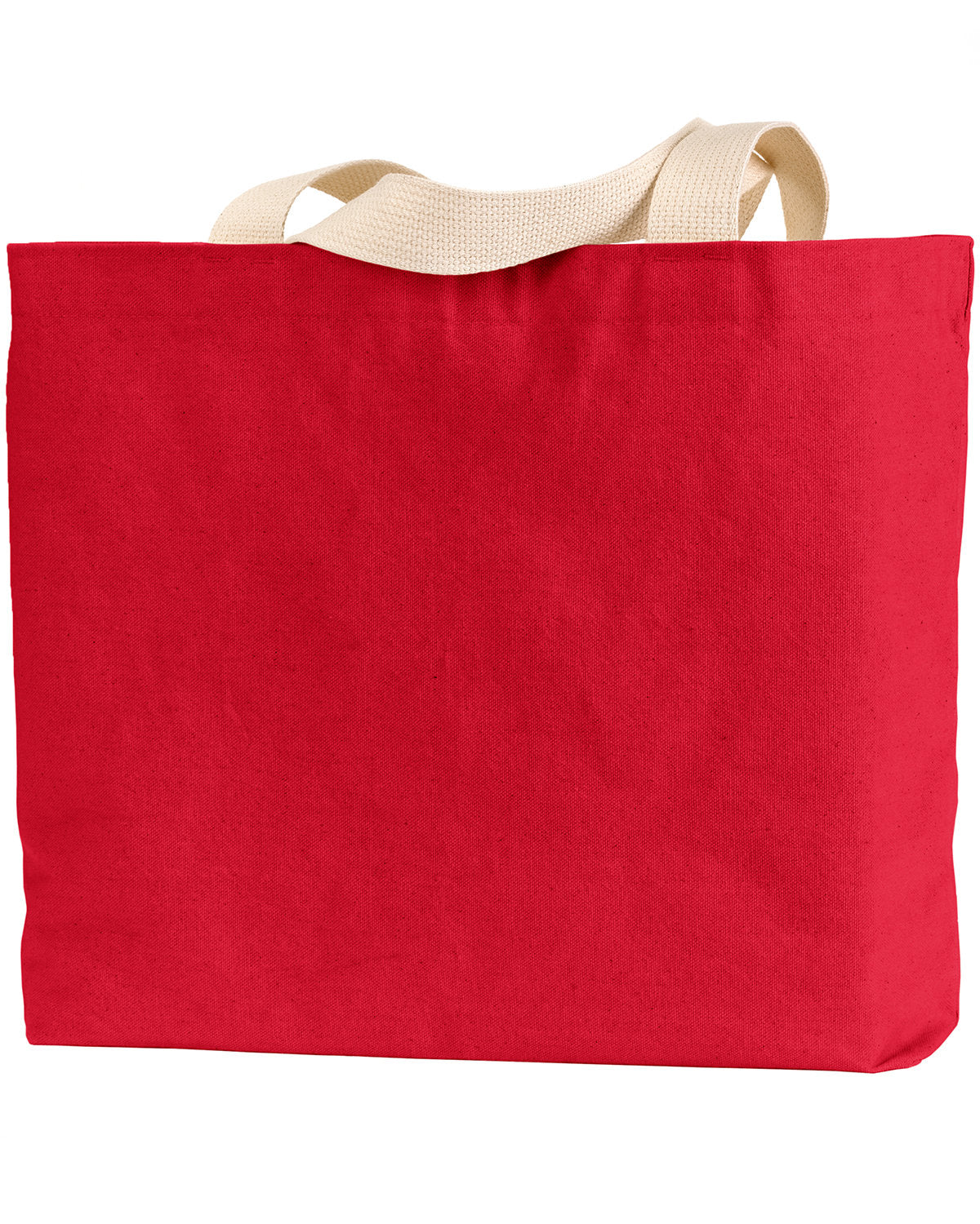 Bayside Unisex 12 oz., Cotton Canvas Jumbo Tote Bayside