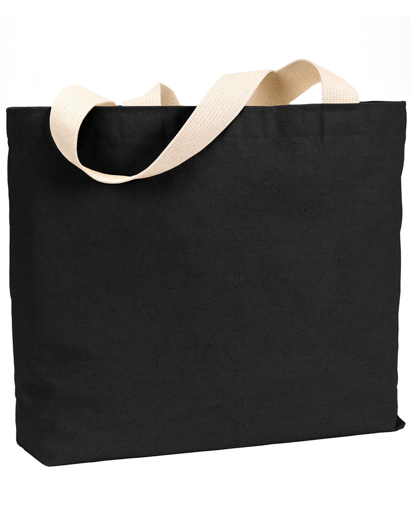 Bayside Unisex 12 oz Cotton Canvas Jumbo Tote