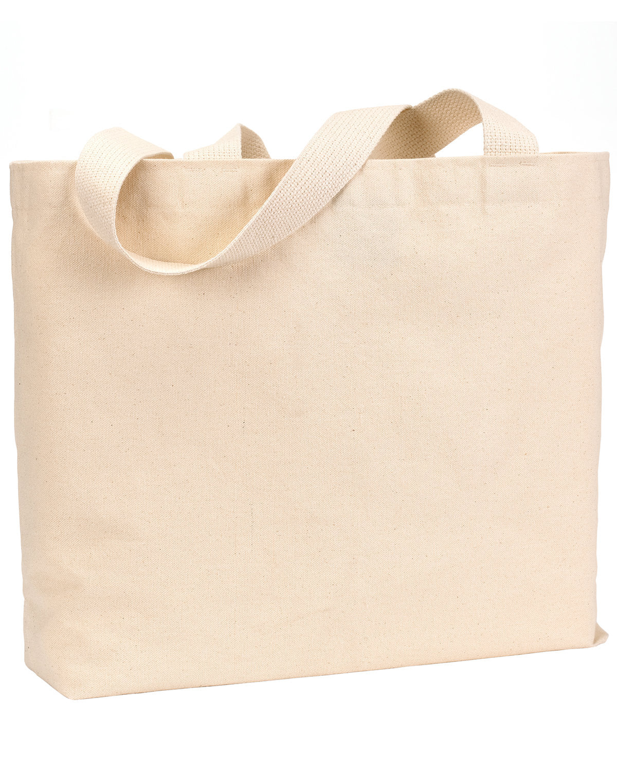 Bayside Unisex 12 oz., Cotton Canvas Jumbo Tote Bayside