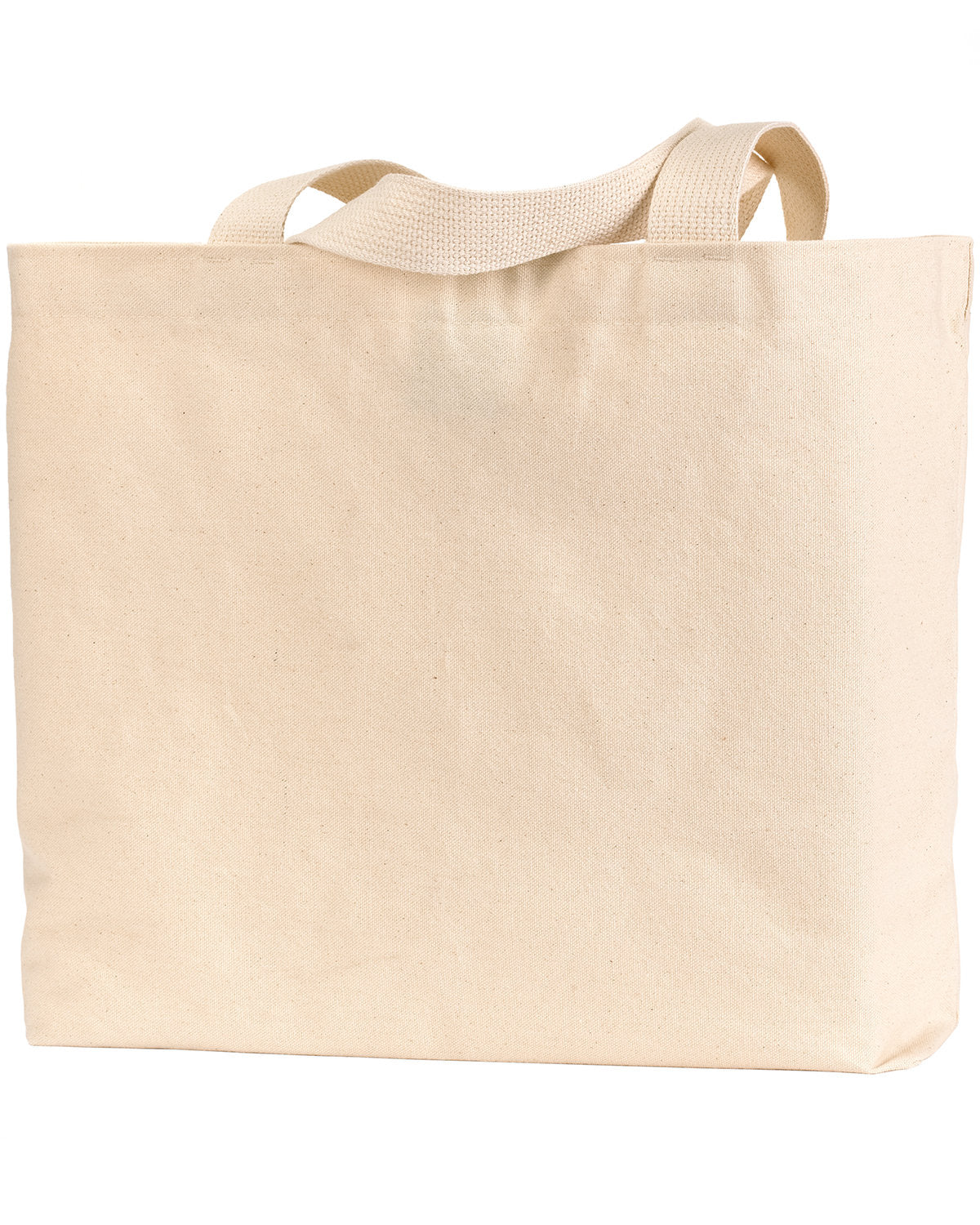 Bayside Unisex 12 oz., Cotton Canvas Jumbo Tote Bayside