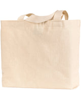 Bayside Unisex 12 oz., Cotton Canvas Jumbo Tote Bayside