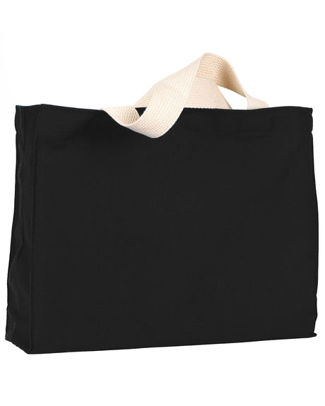 Bayside Unisex 12 oz., Cotton Canvas Medium Gusset Tote Bayside