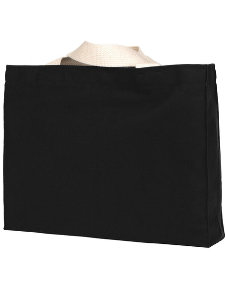 Bayside Unisex 12 oz., Cotton Canvas Medium Gusset Tote Bayside