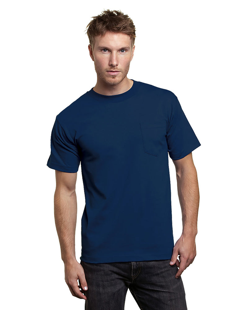Bayside Adult Short-Sleeve T-Shirt with Pocket