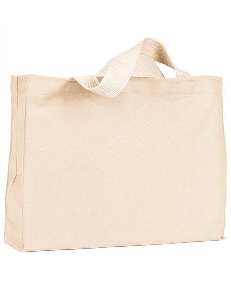 Bayside Unisex 12 oz., Cotton Canvas Medium Gusset Tote Bayside
