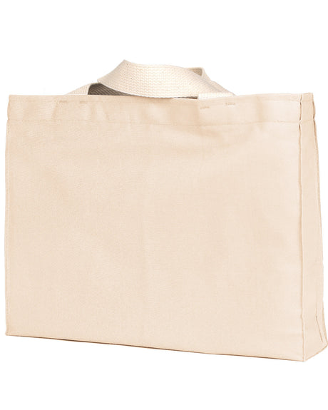 Bayside Unisex 12 oz., Cotton Canvas Medium Gusset Tote Bayside