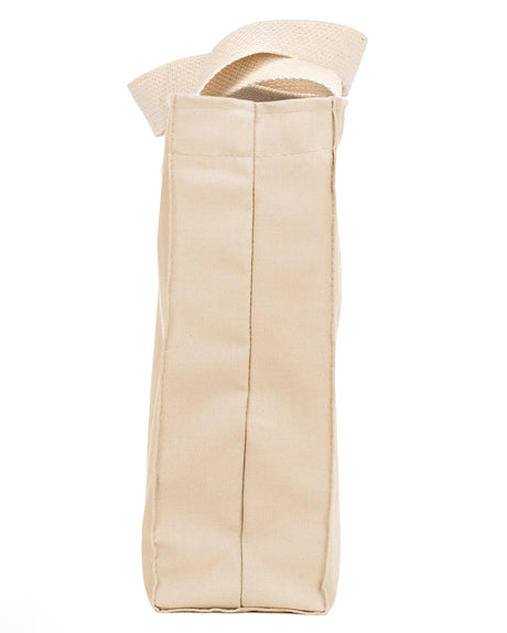 Bayside Unisex 12 oz., Cotton Canvas Medium Gusset Tote Bayside