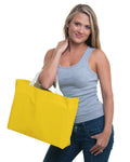 Bayside Unisex 12 oz., Cotton Canvas Medium Gusset Tote Bayside