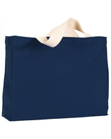 Bayside Unisex 12 oz., Cotton Canvas Medium Gusset Tote Bayside