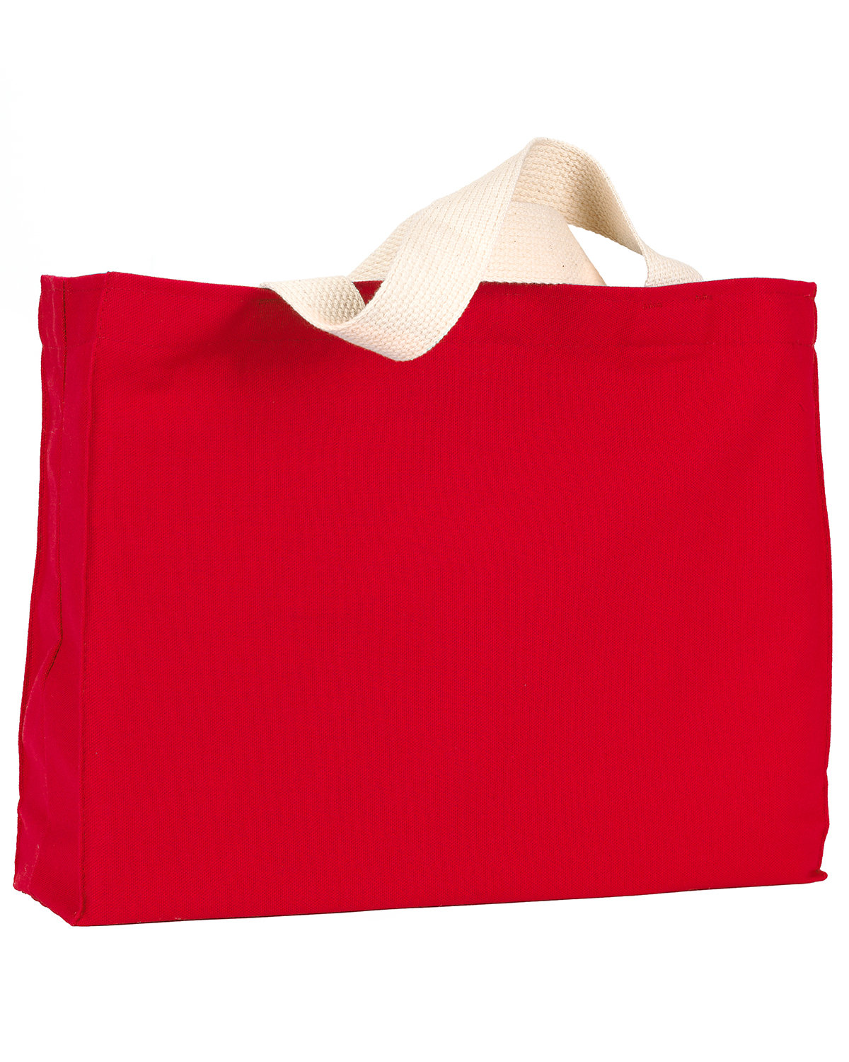 Bayside Unisex 12 oz., Cotton Canvas Medium Gusset Tote Bayside