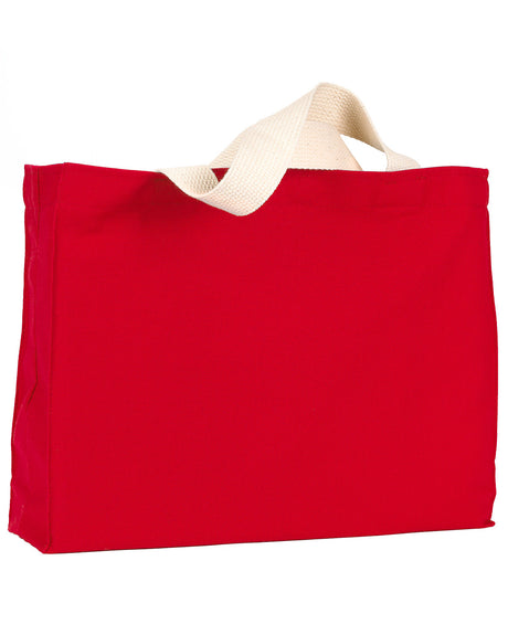 Bayside Unisex 12 oz., Cotton Canvas Medium Gusset Tote Bayside
