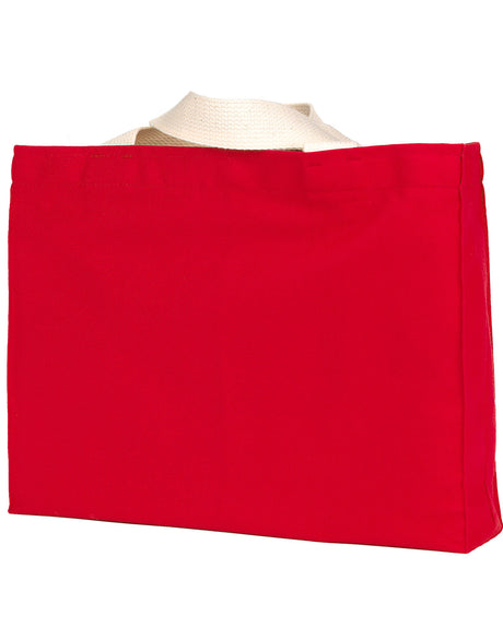Bayside Unisex 12 oz., Cotton Canvas Medium Gusset Tote Bayside