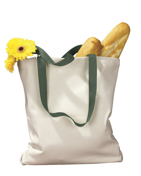 BAGedge Unisex Canvas Tote with Contrasting Handles BAGedge