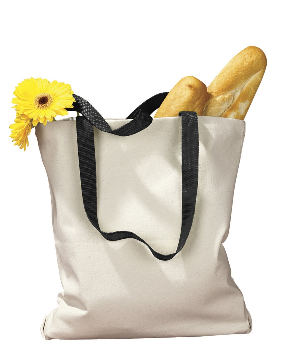 BAGedge Unisex Canvas Tote with Contrasting Handles BAGedge