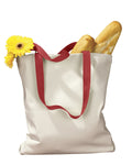 BAGedge Unisex Canvas Tote with Contrasting Handles BAGedge