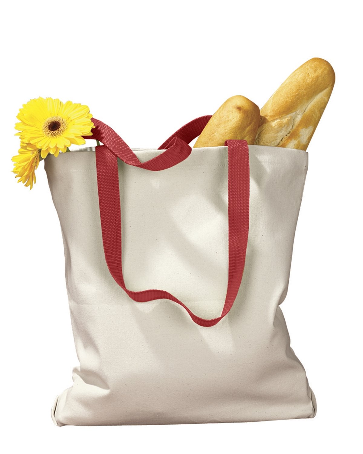 BAGedge Unisex Canvas Tote with Contrasting Handles BAGedge