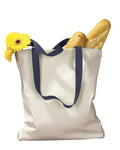 BAGedge Unisex Canvas Tote with Contrasting Handles BAGedge