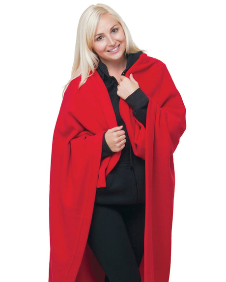 Bayside Unisex Polyester Stadium Fleece Blanket Bayside