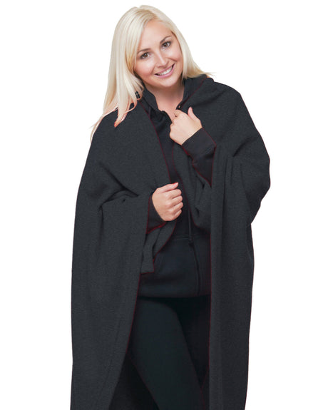 Bayside Unisex Polyester Stadium Fleece Blanket Bayside