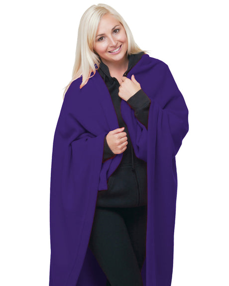Bayside Unisex Polyester Stadium Fleece Blanket Bayside
