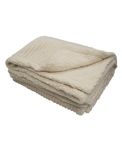 Kanata Blanket Unisex Corduroy Lambswool Throw Blanket