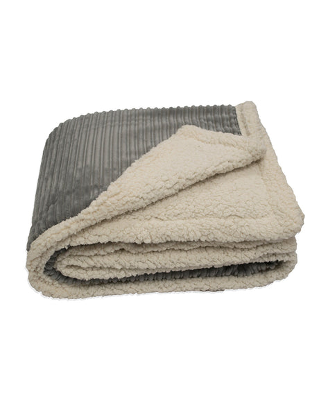 Kanata Blanket Unisex Corduroy Lambswool Throw Blanket Kanata Blanket