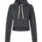J. America Women's Crop Hooded Sweatshirt J. America