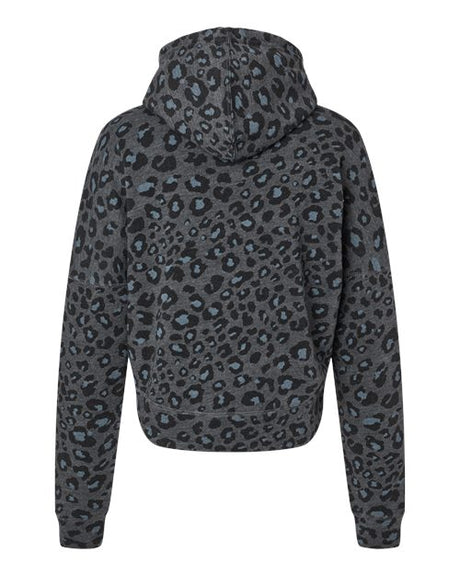 J. America Women's Crop Hooded Sweatshirt J. America