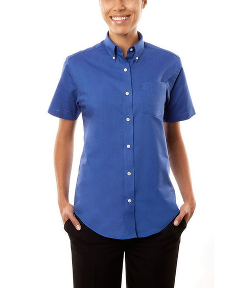 Van Heusen Women's Regular Fit Short Sleeve Oxford Van Heusen