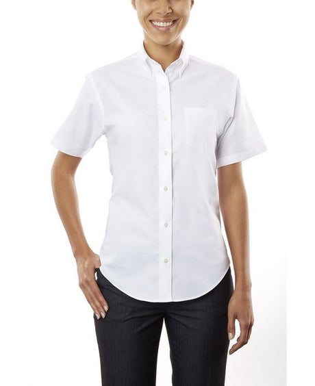 Van Heusen Women's Regular Fit Short Sleeve Oxford Van Heusen