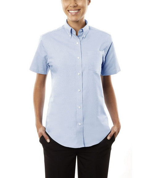 Van Heusen Women's Regular Fit Short Sleeve Oxford Van Heusen
