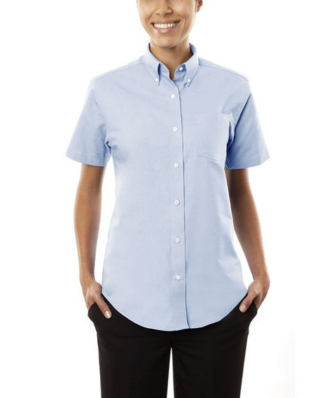 Van Heusen Women's Regular Fit Short Sleeve Oxford Van Heusen