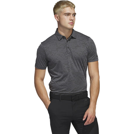 adidas Men's Textured Jacquard Golf Polo Shirt adidas