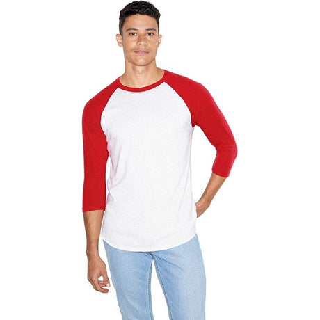 American Apparel Men's Raglan Three-Quarter Sleeve Tee American Apparel