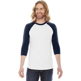 American Apparel Men's Raglan Three-Quarter Sleeve Tee Mens Apparel Shirts & Tops