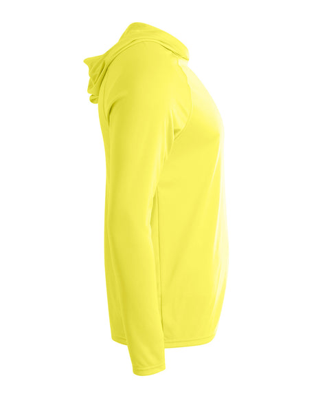 A4 Youth Long Sleeve Hooded Tee A4