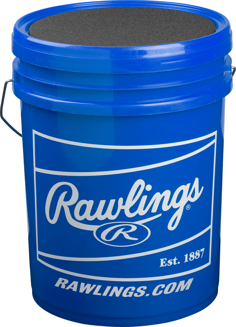 Rawlings 6 Gallon Youth Raised Seam Baseball/Bucket Combo - Includes 30 Baseballs