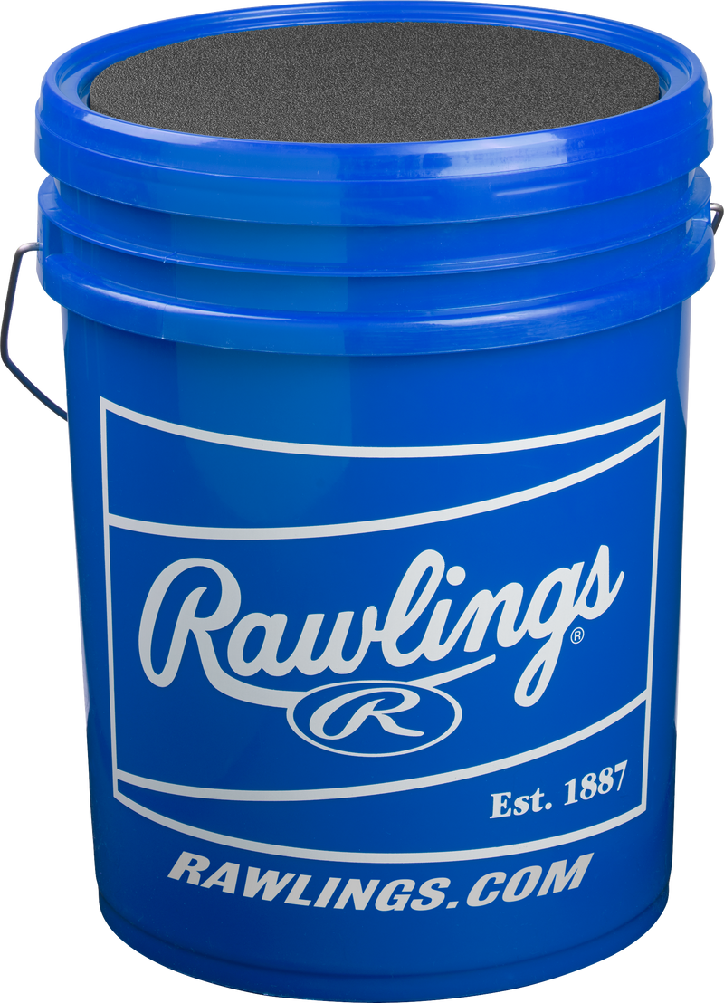 Rawlings 6 Gallon Youth Raised Seam Baseball/Bucket Combo - Includes 30 Baseballs