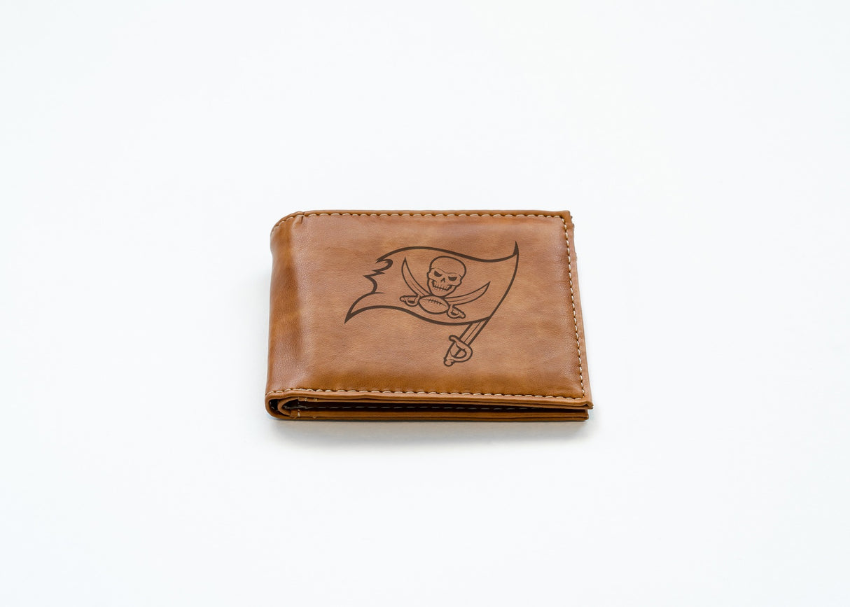 Rico Industries NFL  Tampa Bay Buccaneers  Laser Engraved Billfold Wallet-2